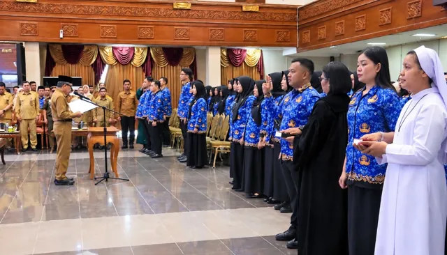 214 PNS Kutim Terima SK 100 Persen, Bupati Ardiansyah Tekankan Disiplin dan Integritas
